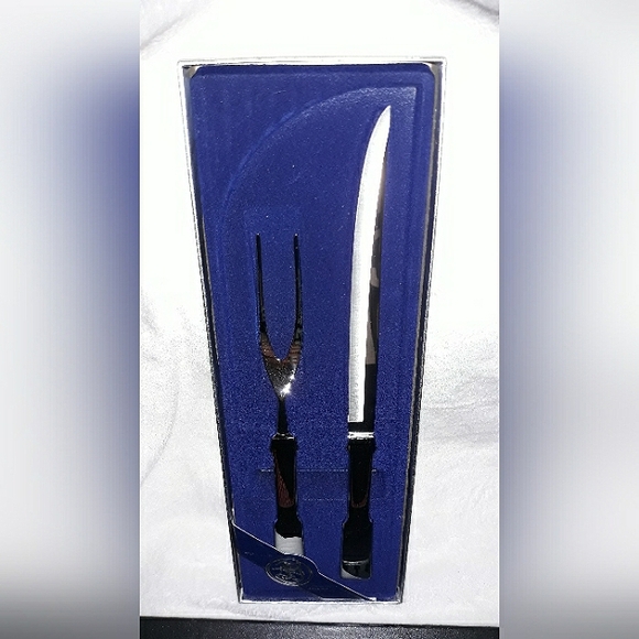 Towle Stainless Steel Carving Utensils (Fork & Knife) Vintage 2 Piece Set - Picture 4 of 16
